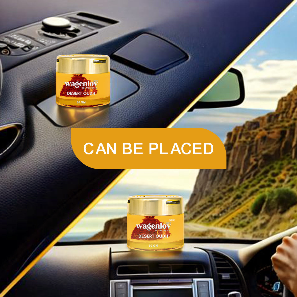 Desert Oudh Car Dashboard Air Fragrance