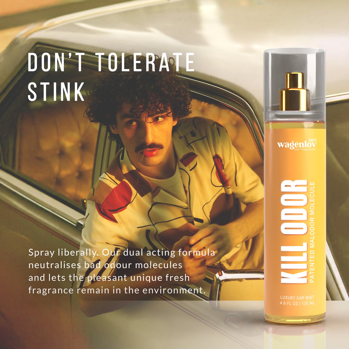 Kill Odor Patented Malodor Molecule Car Mist